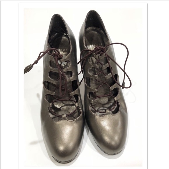 Stuart Weitzman Lace-Up Platform Stilettos - Picture 2 of 8